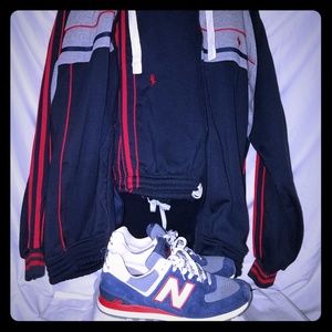2xl polo sweat suit with size9 new balance USA 564